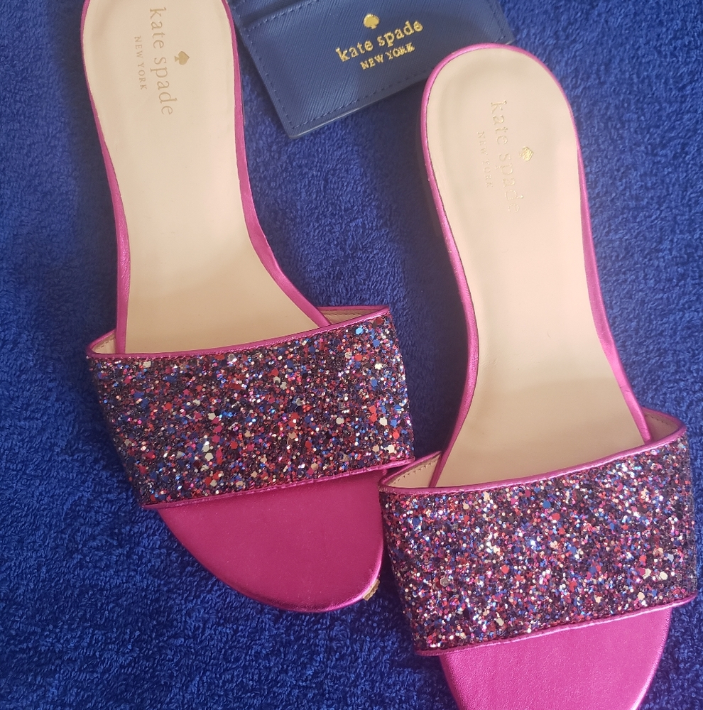 Kate Spade Sparkling Pink Flats